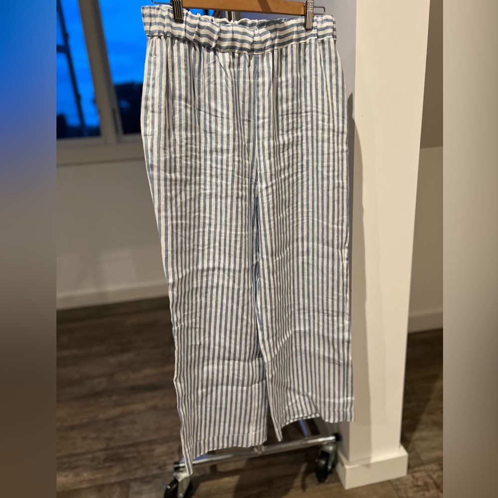 Jenni Kayne wide leg silky pajama style pants - M